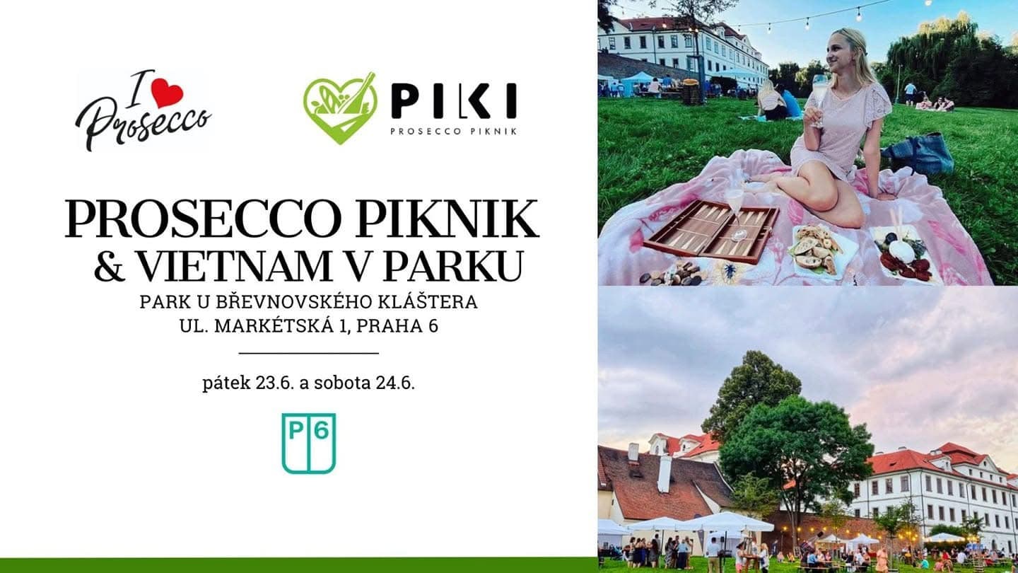 PROSECCO PIKNIK A VIETNAM V PARKU TOUR BŘEVNOV